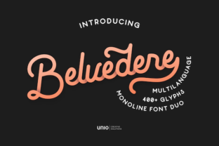 Belvedere Font: Vintage Charm for Handmade Labels