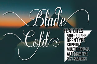 Blade Cold: A Refined Script Typeface for Editorial Design