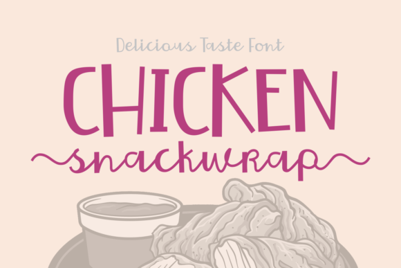 Chicken Snackwrap: A Bold Handwritten Font for Crafters