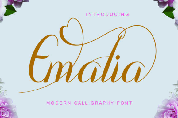 Emalia: A Romantic Script Font for Makers