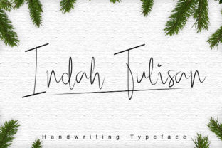 Indah Tulisan: A Charming Handwriting Font for Crafters