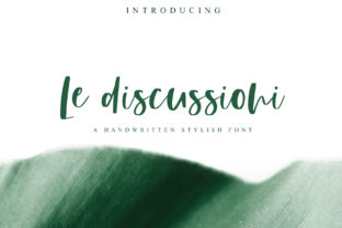 Le Discussioni: A Handwritten Font for Editorial Design