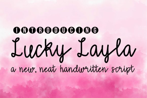 Lucky Layla: A Playful Handwritten Font for Editors