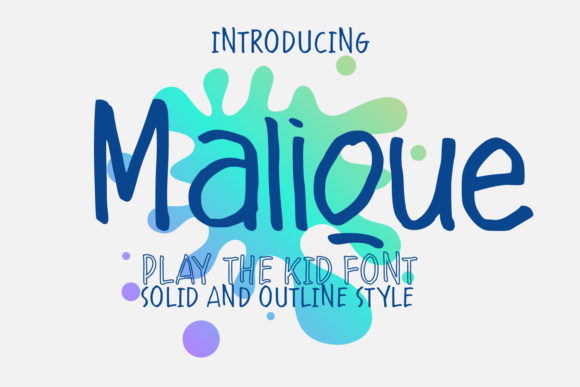 Malique: A Handwritten Font for Editorial Design
