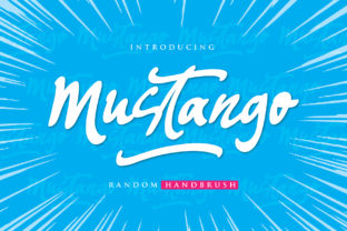 Mustango Font: A Bold Handbrush Typeface for Makers