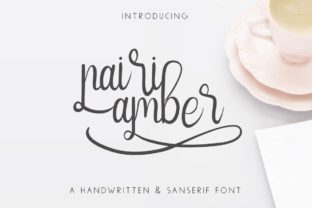 Nairi Amber: A Handwritten Font for Crafters