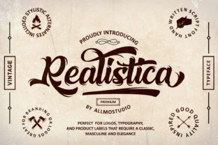 Realistica: A Modern Script Typeface for Editorial Design
