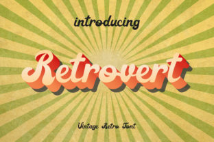 Retrovert: A Bold Retro Font for Crafters