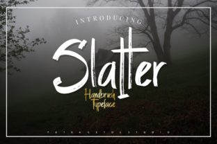 Slatter Font Review: A Dark Brush Typeface for Bold Brands