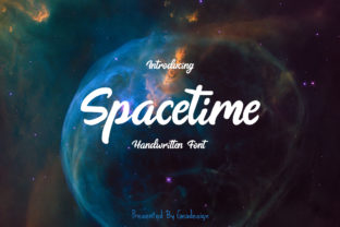 Spacetime Font: A Bold Handwritten Typeface for Modern Brands