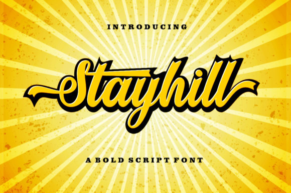 Stayhill: A Bold Script Font for Makers
