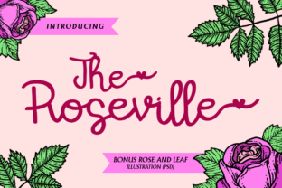 The Roseville: A Playful Script Font for Crafters
