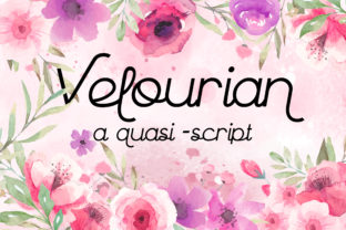 Velourian: A Romantic Script Typeface for Editorial Design