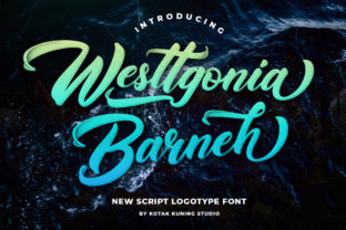 Westtgonia Barneh Font for Crafters